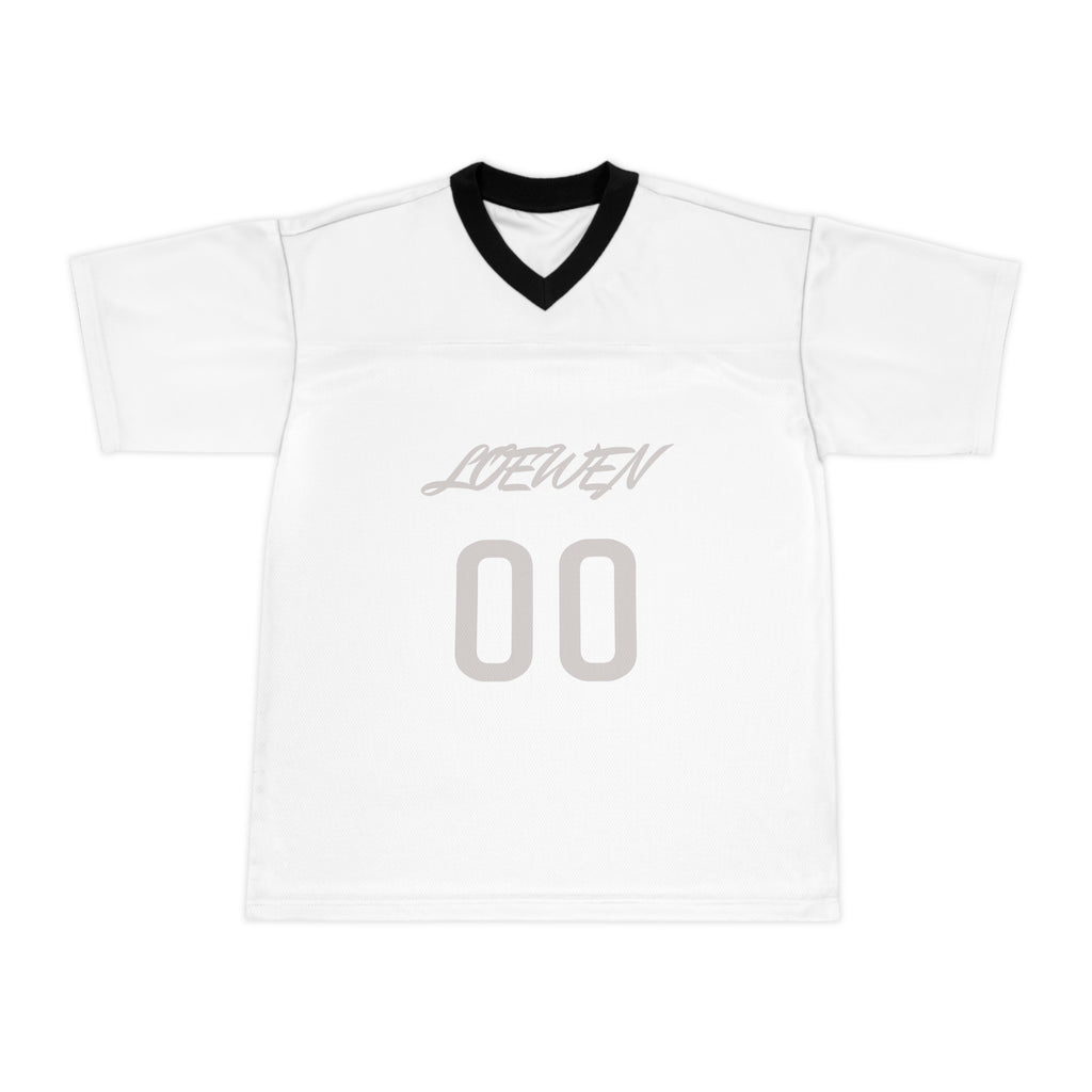 LMZ Jersey Unisex All White Seam Black