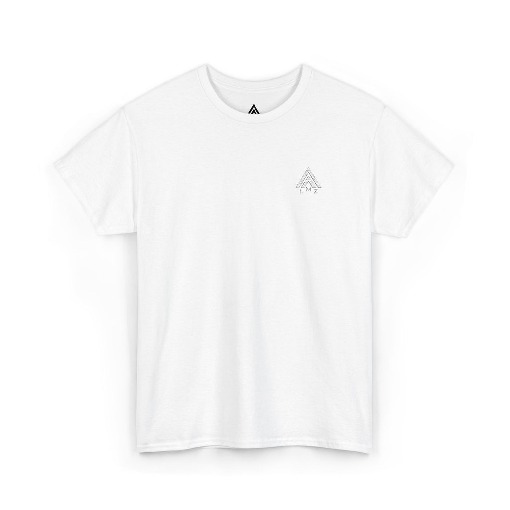 Solo LMZ logo white tee
