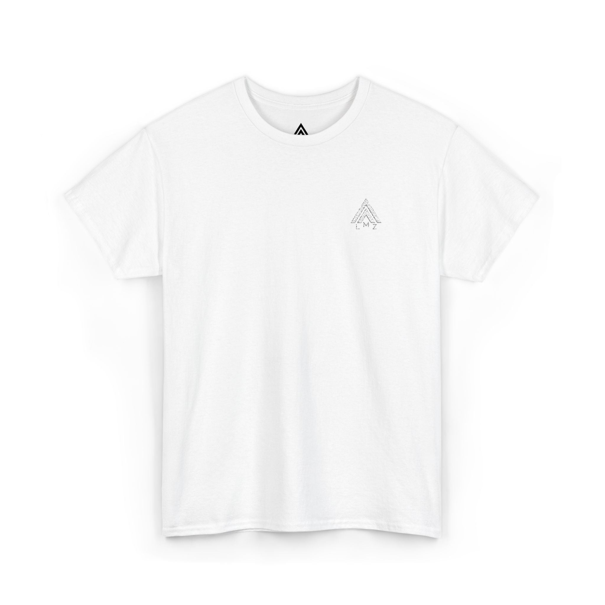 Solo LMZ logo white tee