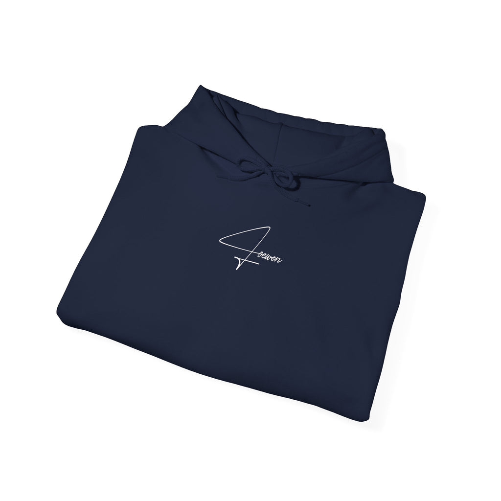 LMZ Navy Blue Cursive hoodie