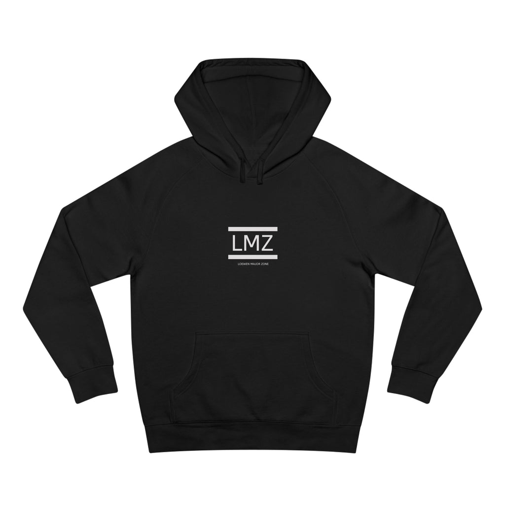 Black/White LMZ Unisex Comfort Hoodie
