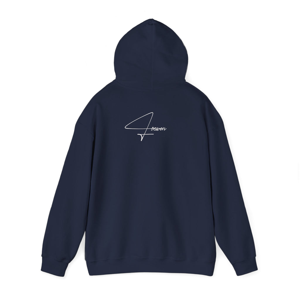 LMZ Navy Blue Cursive hoodie