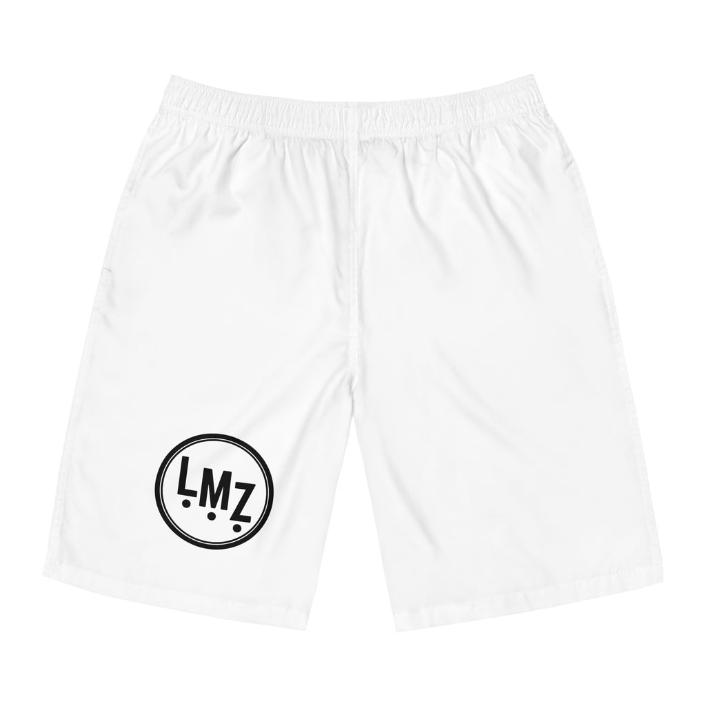 LMZ White Athletic Shorts