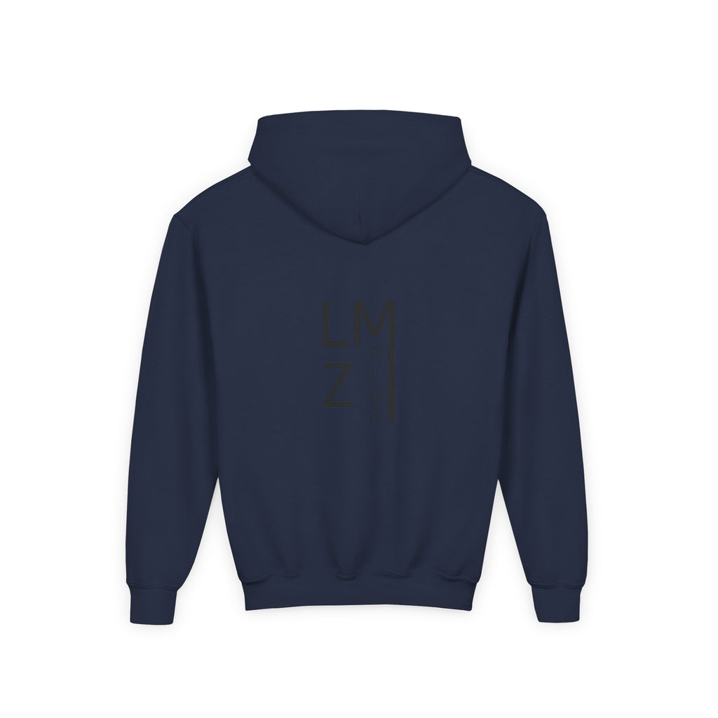 Youth Loewen Major Zone White, Blue, Grey Athletic Hoodie
