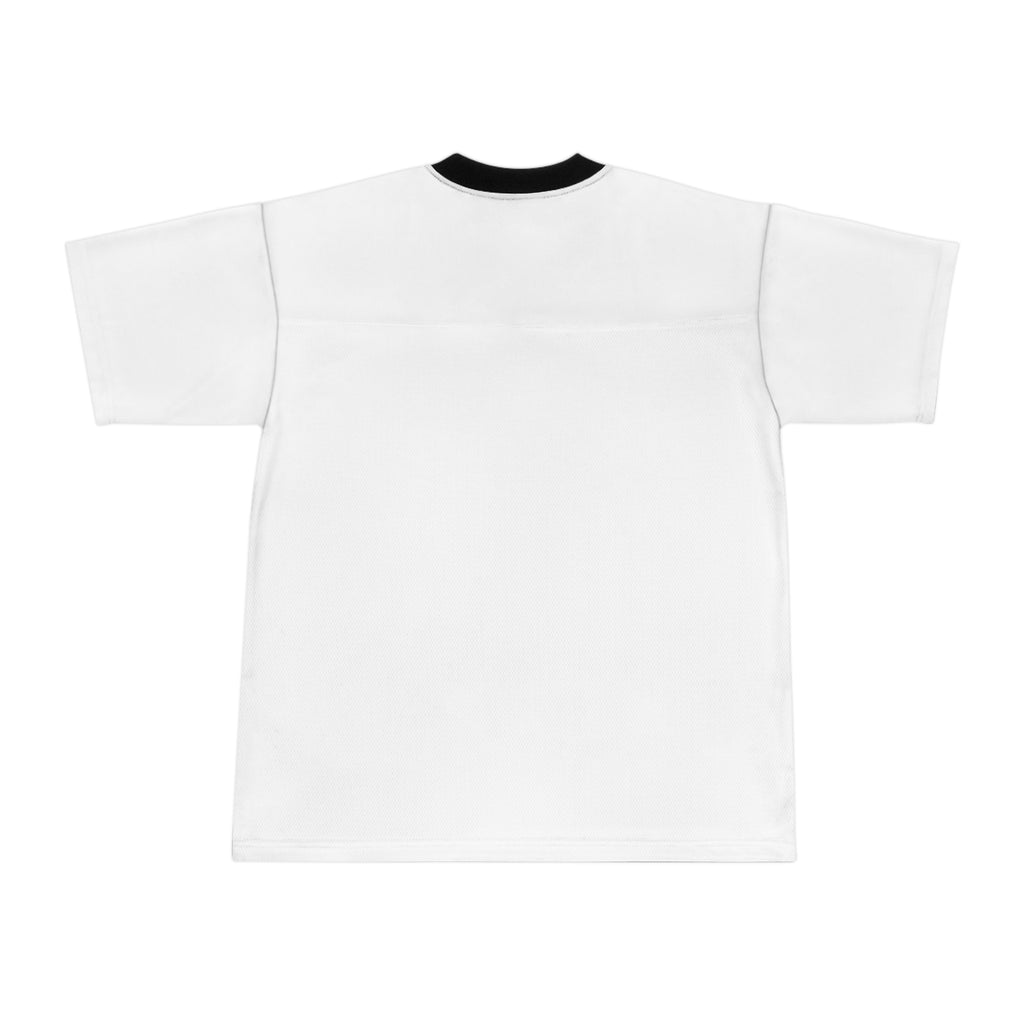 LMZ Jersey Unisex All White Seam Black