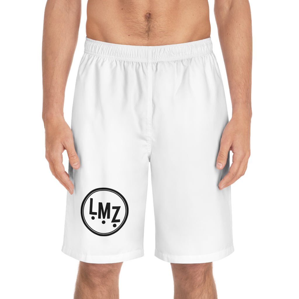 LMZ White Athletic Shorts