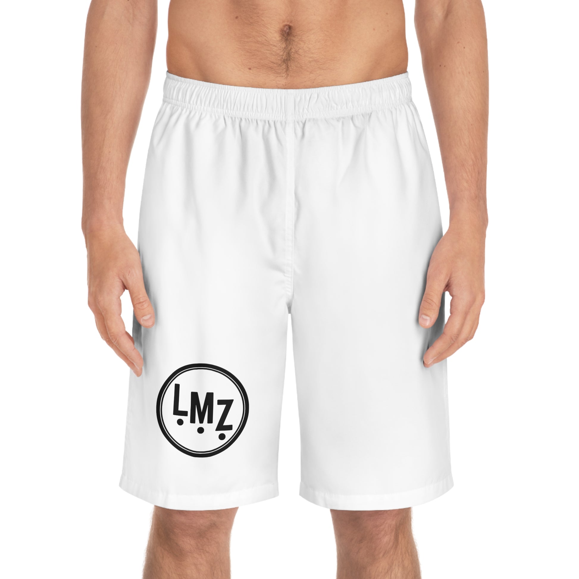 LMZ White Athletic Shorts